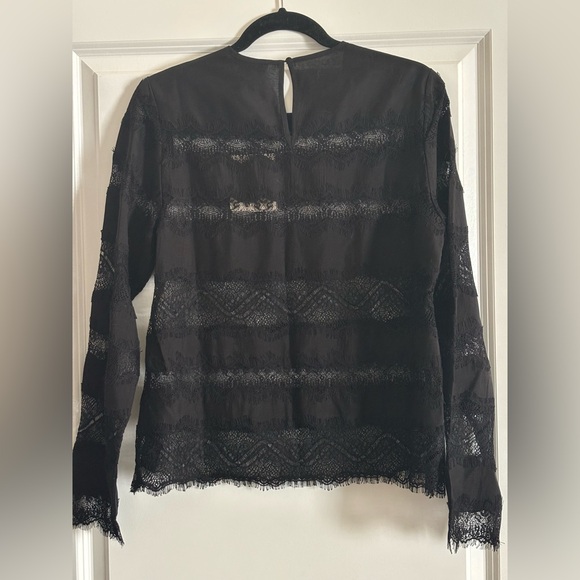 All Saints Tiff Lace Accent Blouse - Picture 4 of 11
